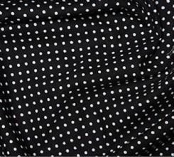 100% Cotton Black and White Polka Dot Print Fabric x 0.5m